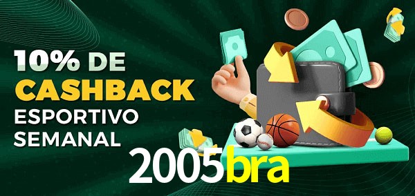 10% de bônus de cashback na 2005bra